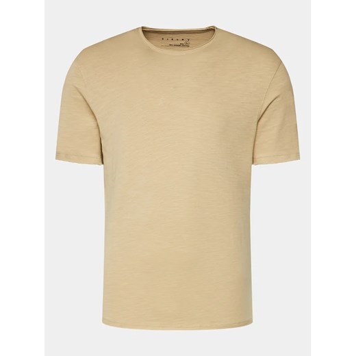 Sisley T-Shirt 3WF0S101K Beżowy Slim Fit ze sklepu MODIVO w kategorii T-shirty męskie - zdjęcie 168431307