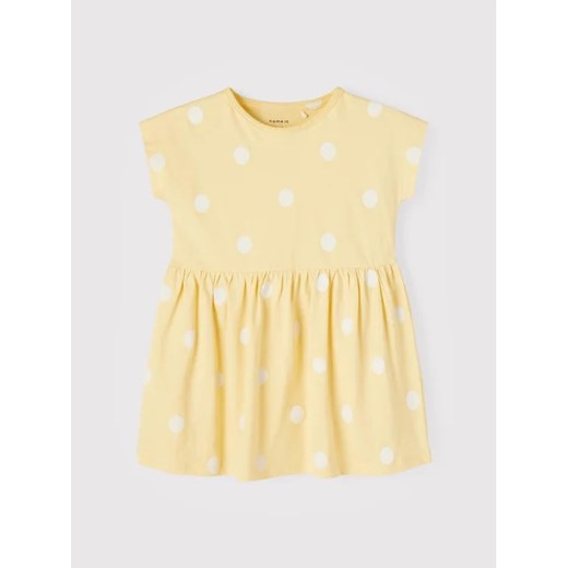 NAME IT Sukienka codzienna 13198444 Żółty Regular Fit ze sklepu MODIVO w kategorii Sukienki dziewczęce - zdjęcie 168431608