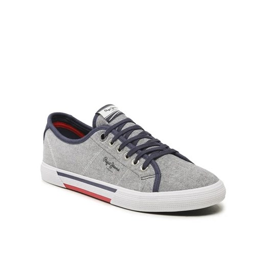 Pepe Jeans Tenisówki Brady Men Chambray PMS30817 Granatowy Pepe Jeans 41 MODIVO