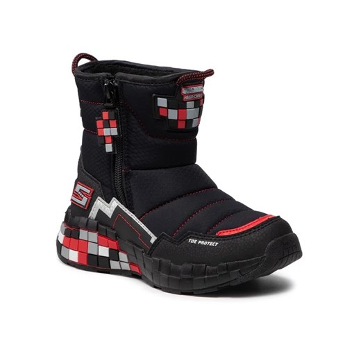 Skechers Śniegowce Cuboforce 402198L/BKRD Czarny Skechers 27 okazja MODIVO