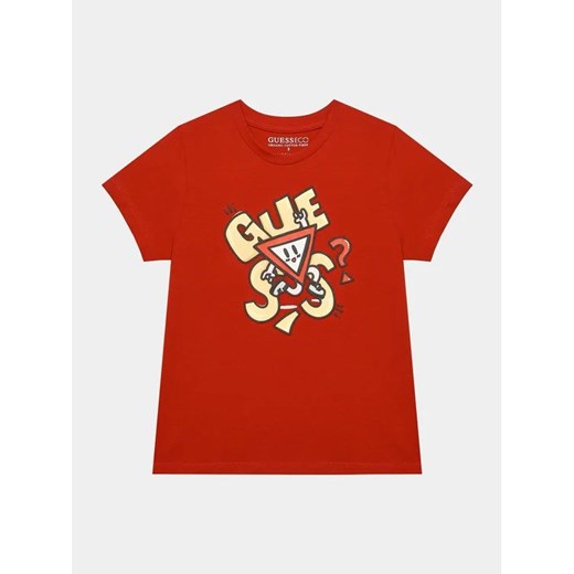 Guess T-Shirt N3BI00 I3Z14 Czerwony Regular Fit Guess 5Y MODIVO