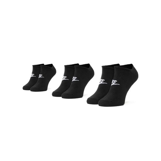 Nike Zestaw 3 par niskich skarpet unisex SK0111 010 Czarny Nike 34_38 MODIVO okazyjna cena
