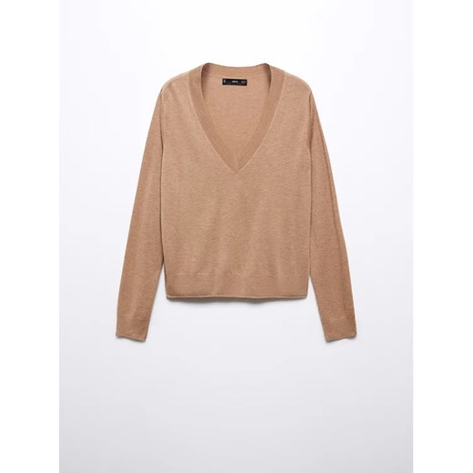 Mango Sweter Luccav 57064406 Beżowy Regular Fit Mango XXS wyprzedaż MODIVO