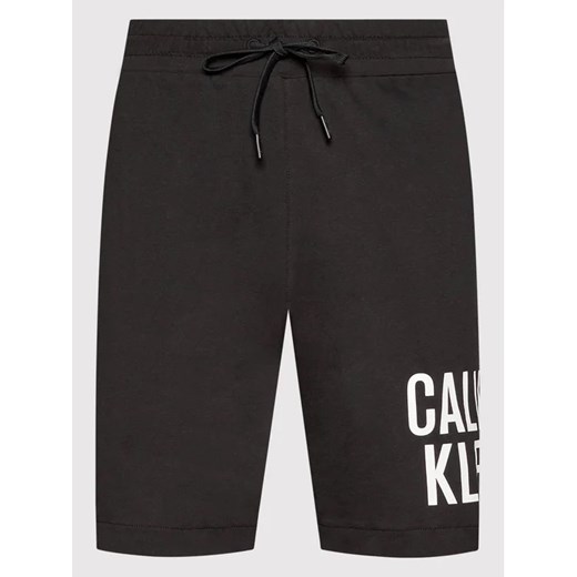 Calvin Klein Swimwear Szorty sportowe KM0KM00753 Czarny Regular Fit L MODIVO
