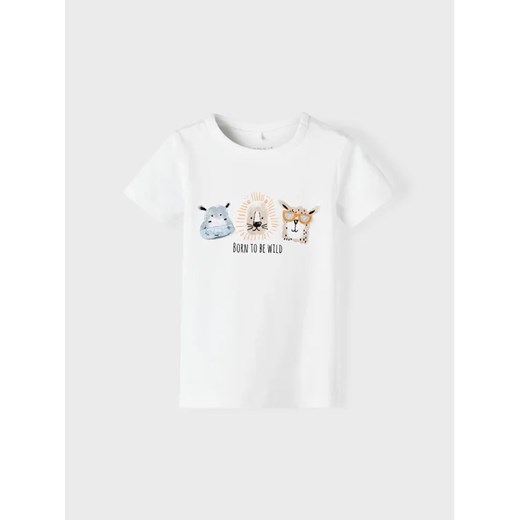 NAME IT T-Shirt 13217646 Biały Regular Fit ze sklepu MODIVO w kategorii Koszulki niemowlęce - zdjęcie 168433797