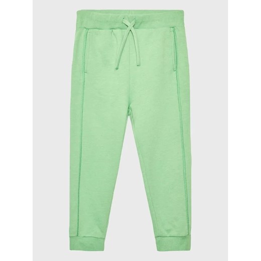 United Colors Of Benetton Spodnie dresowe 3UHRCF02N Zielony Regular Fit ze sklepu MODIVO w kategorii Spodnie dziewczęce - zdjęcie 168433838