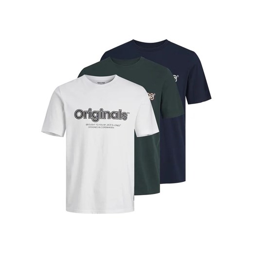 Jack&Jones Komplet 3 t-shirtów 12254138 Kolorowy Standard Fit ze sklepu MODIVO w kategorii T-shirty męskie - zdjęcie 168433988