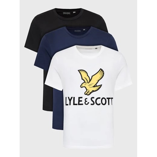 Lyle & Scott Komplet 3 t-shirtów TS1726V Granatowy Regular Fit ze sklepu MODIVO w kategorii T-shirty męskie - zdjęcie 168434587