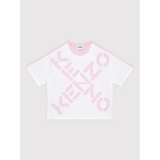 Kenzo Kids T-Shirt K15599 Różowy Relaxed Fit ze sklepu MODIVO w kategorii Bluzki dziewczęce - zdjęcie 168434605