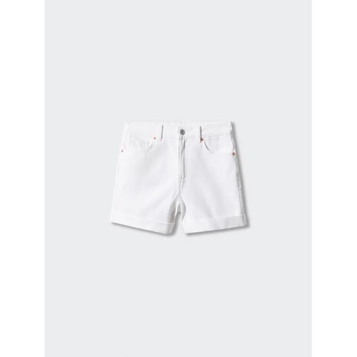 Mango Szorty jeansowe Mom80 57030037 Biały Mom Fit Mango 38 MODIVO okazja