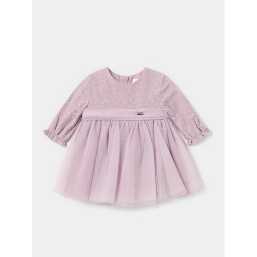 Mayoral Sukienka elegancka 2.855 Różowy Regular Fit ze sklepu MODIVO w kategorii Sukienki niemowlęce - zdjęcie 168434647