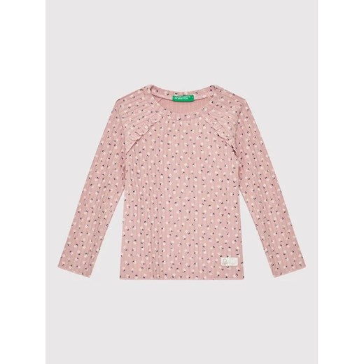 United Colors Of Benetton Bluzka 30J9G104Q Różowy Regular Fit United Colors Of Benetton 104 MODIVO