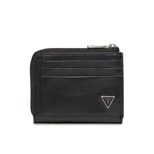 Guess Etui na karty kredytowe Certosa Saffiano Leather Slg SMCSLE LEA75 Czarny ze sklepu MODIVO w kategorii Etui - zdjęcie 168435889
