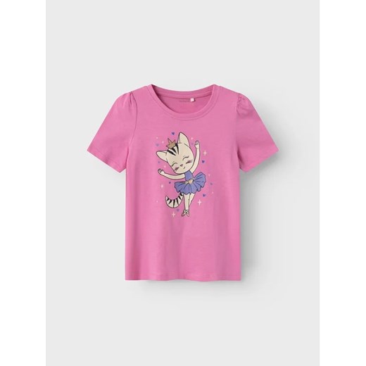NAME IT T-Shirt 13219818 Różowy Regular Fit ze sklepu MODIVO w kategorii Bluzki dziewczęce - zdjęcie 168436089