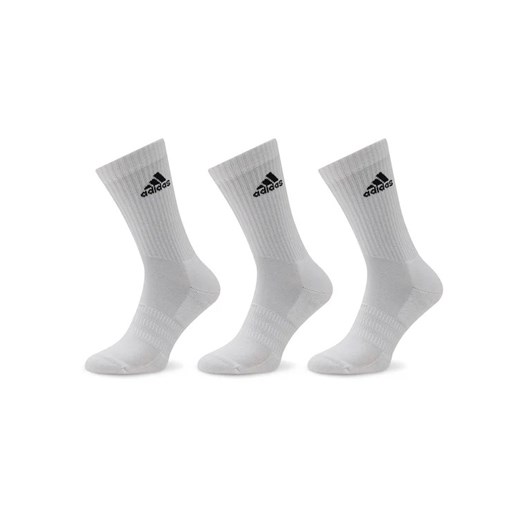 adidas Skarpety wysokie unisex Cushioned Crew Socks 3 Pairs HT3446 Biały ze sklepu MODIVO w kategorii Skarpetki damskie - zdjęcie 168436386