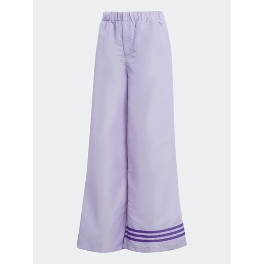 adidas Spodnie dresowe Wide Leg Tracksuit Bottoms IC5443 Fioletowy XS MODIVO