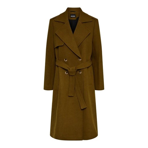Pieces Płaszcz przejściowy Nika 17128141 Zielony Oversize Pieces S okazja MODIVO