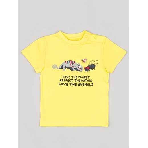 Zippy T-Shirt ZBBAP0303 23003 Żółty Regular Fit ze sklepu MODIVO w kategorii T-shirty chłopięce - zdjęcie 168436925