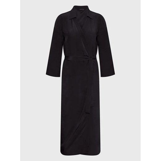 Sisley Sukienka koszulowa 4B5FLV01Y Czarny Regular Fit Sisley 38 promocyjna cena MODIVO