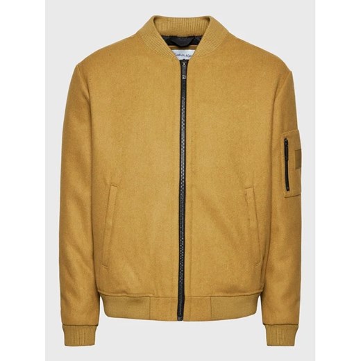 Calvin Klein Kurtka bomber Blend Hero K10K110319 Beżowy Loose Fit Calvin Klein L okazja MODIVO