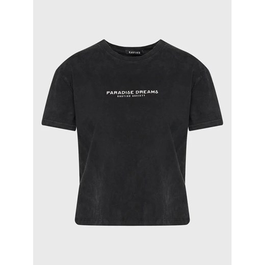 Kaotiko T-Shirt Paradise Dreams AL004-01-M002 Czarny Regular Fit ze sklepu MODIVO w kategorii Bluzki damskie - zdjęcie 168437776