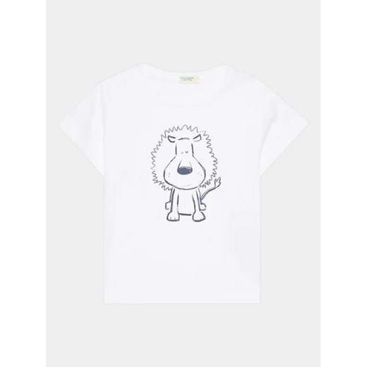 United Colors Of Benetton T-Shirt 3I1XA1030 Biały Regular Fit ze sklepu MODIVO w kategorii Koszulki niemowlęce - zdjęcie 168437906