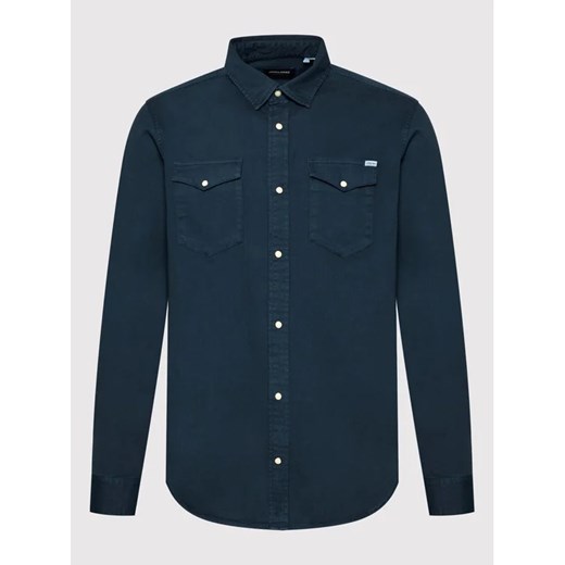 Jack&Jones Koszula Sheridan 12138115 Granatowy Slim Fit XL MODIVO