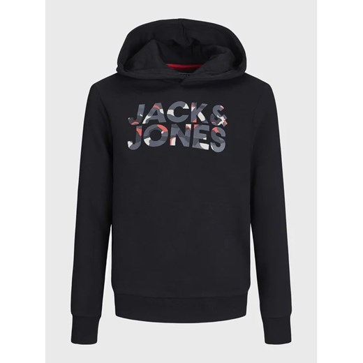 Jack&Jones Junior Bluza Ramp 12222554 Czarny Regular Fit Jack&jones Junior 152 okazja MODIVO