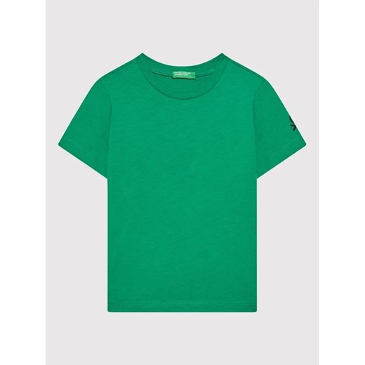 United Colors Of Benetton T-Shirt 3I1XC13E1 Zielony Regular Fit United Colors Of Benetton 1Y okazja MODIVO
