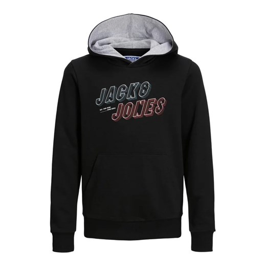 Jack&Jones Junior Bluza Friday 12219582 Czarny Regular Fit Jack&jones Junior 140 MODIVO