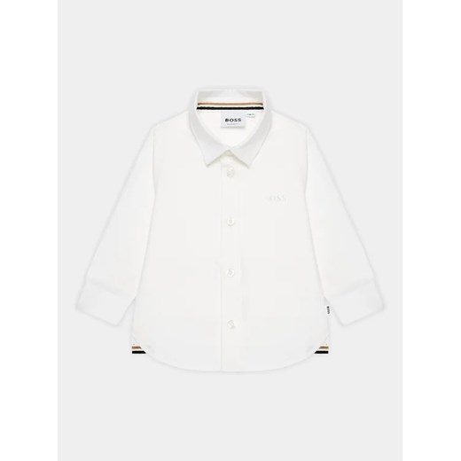 Boss Koszula J05A36 Biały Regular Fit 12M promocja MODIVO