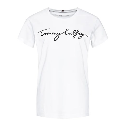 Tommy Hilfiger T-Shirt Heritage Crew Neck Graphic Tee WW0WW24967 Biały Regular Tommy Hilfiger XS wyprzedaż MODIVO