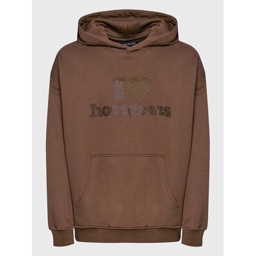 2005 Bluza Unisex Hot Moms Brązowy Relaxed Fit L MODIVO wyprzedaż