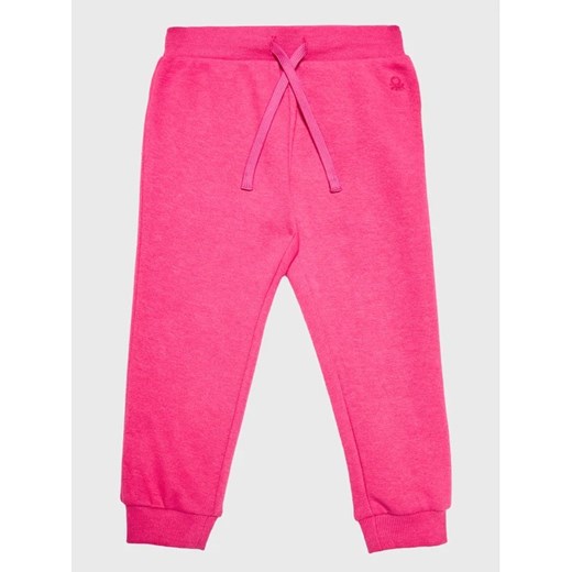 United Colors Of Benetton Spodnie dresowe 35TMGF01B Różowy Regular Fit ze sklepu MODIVO w kategorii Spodnie dziewczęce - zdjęcie 168442339