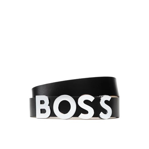Boss Pasek Damski Bold Belt 3,5Cm 50470631 10199089 01 Czarny ze sklepu MODIVO w kategorii Paski damskie - zdjęcie 168442417