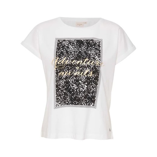 Cream T-Shirt Crdania 10611633 Biały Regular Fit Cream XL MODIVO promocja
