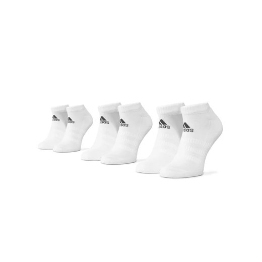 adidas Zestaw 3 par niskich skarpet unisex Cush Low 3Pp DZ9384 Biały ze sklepu MODIVO w kategorii Skarpetki damskie - zdjęcie 168443066