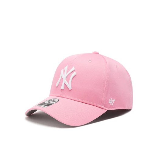 47 Brand Czapka z daszkiem MLB New York Yankees Raised Basic '47 B-RAC17CTP-RSA Różowy ze sklepu MODIVO w kategorii Czapki z daszkiem damskie - zdjęcie 168443866