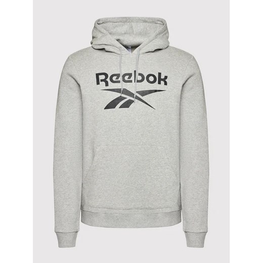 Reebok Bluza Identity Fleece Hoodie GS1609 Szary Regular Fit Reebok L MODIVO promocja
