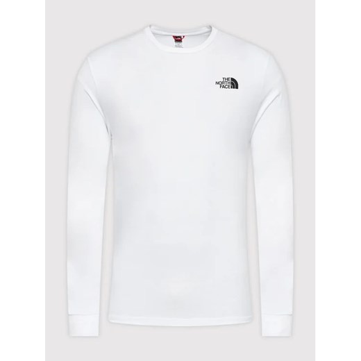 The North Face Longsleeve Simple Dome NF0A3L3B Biały Regular Fit The North Face M okazyjna cena MODIVO