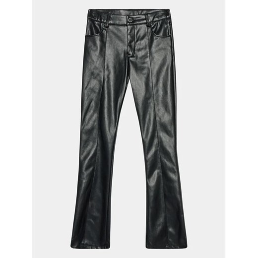 Guess Spodnie skórzane J3BB04 WE8D0 Czarny Regular Fit ze sklepu MODIVO w kategorii Spodnie chłopięce - zdjęcie 168445207