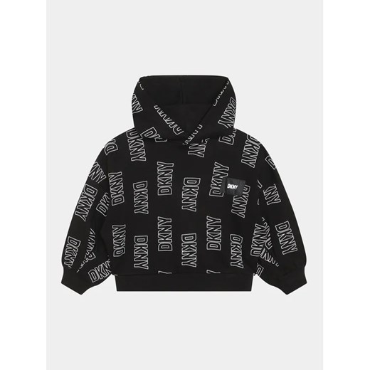 DKNY Bluza D35T13 S Czarny Regular Fit 12Y okazja MODIVO