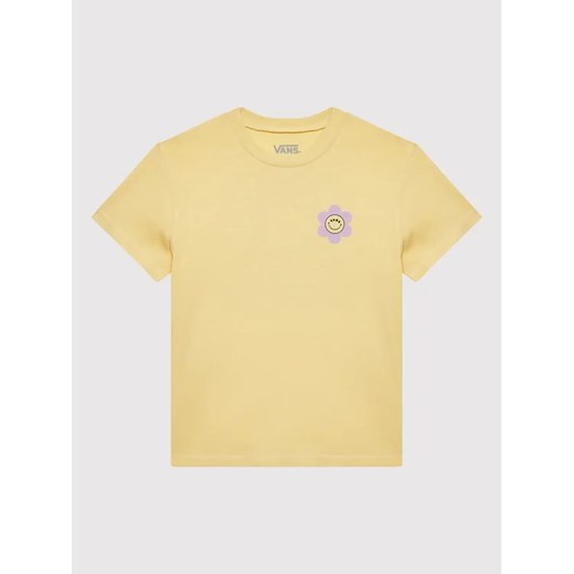 Vans T-Shirt Radically Happy Crew VN0A7YVK Żółty Regular Fit ze sklepu MODIVO w kategorii T-shirty chłopięce - zdjęcie 168445636