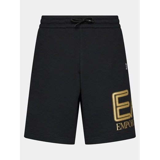 EA7 Emporio Armani Szorty plażowe 3DPS76 PJSHZ 0208 Czarny Regular Fit L MODIVO