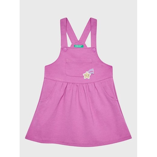 United Colors Of Benetton Sukienka codzienna 4LAAGV00H Fioletowy Regular Fit United Colors Of Benetton 116 MODIVO okazja