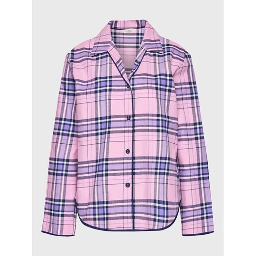 Cyberjammies Koszulka piżamowa Brushed Check 9463 Różowy Regular Fit ze sklepu MODIVO w kategorii Piżamy damskie - zdjęcie 168446616