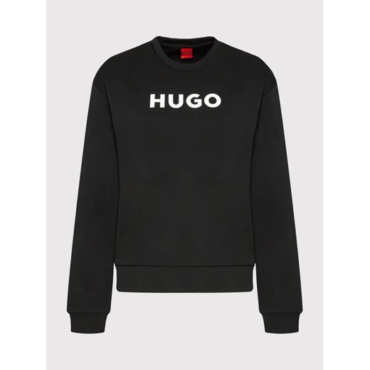 Hugo Bluza 50470571 Czarny Regular Fit XL MODIVO