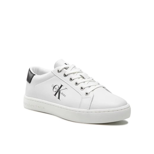 Calvin Klein Jeans Sneakersy Classic Cupsole Laceup Low Lth YM0YM00491 Biały 40 MODIVO