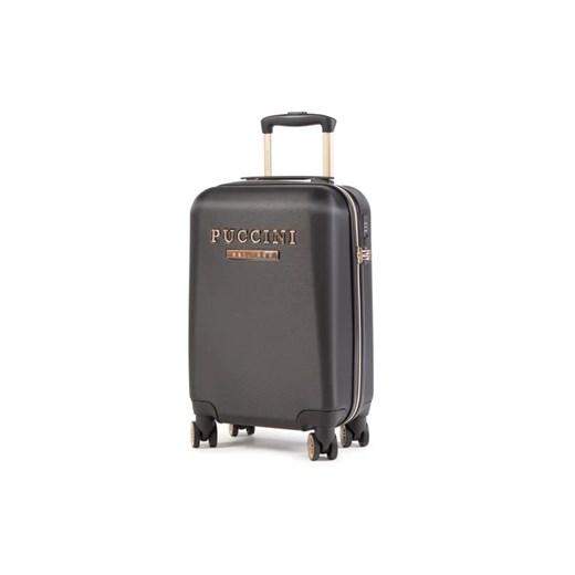 Puccini Mała Twarda Walizka Los Angeles ABS017C Czarny Puccini uniwersalny okazja MODIVO