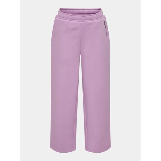 Kids ONLY Spodnie dresowe Ginny 15313528 Fioletowy Wide Leg 146 MODIVO